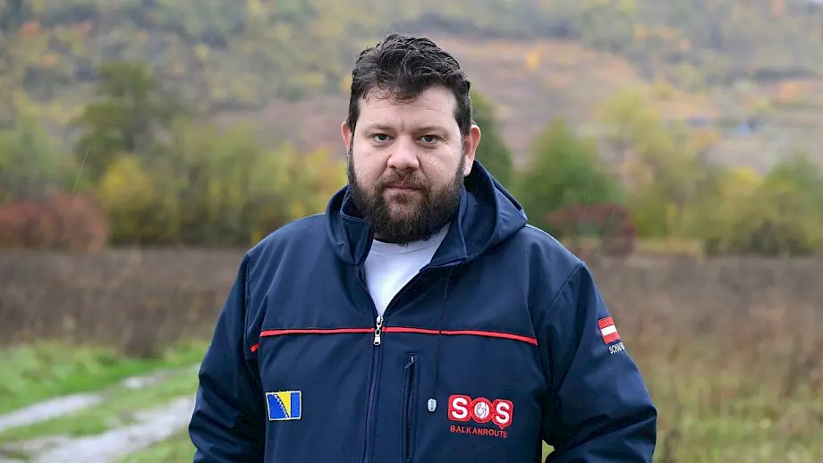 Osnivač NVO SOS Balkanska ruta Petar Rosandić. Photo: NISVET PORIC