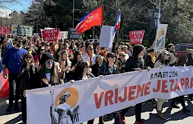 Sa Osmomartovskog marša poručeno: Vrijeme je za pravdu