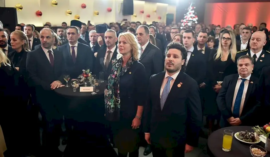 Novogodišnji prijem tadašnjeg premijera premijera Dritana Abazovića. Foto: Vlada Crne Gore
