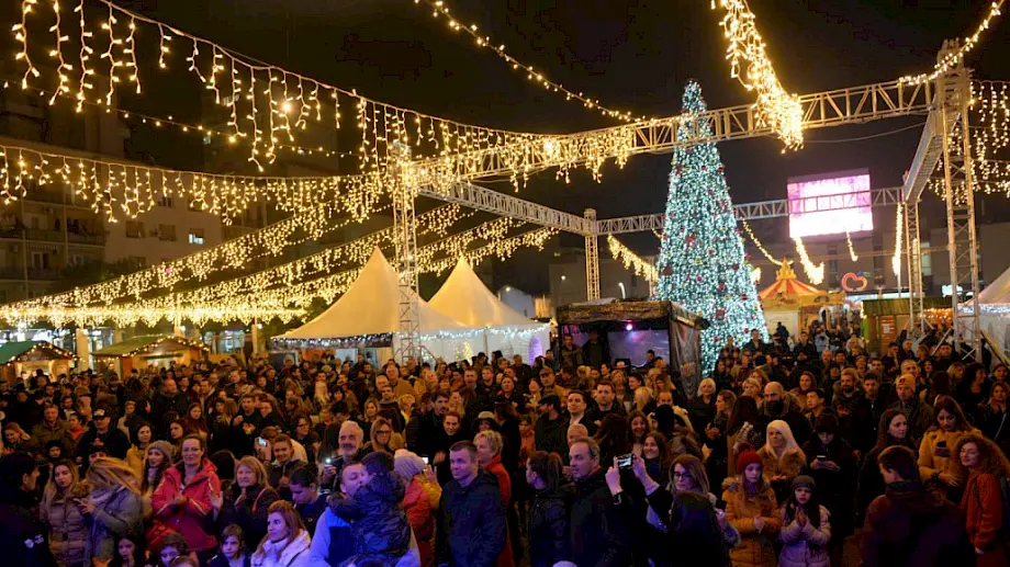 Otvaranje prazničnog pazara u Podgorici 2019. godine. Foto: starisajt.podgorica.me