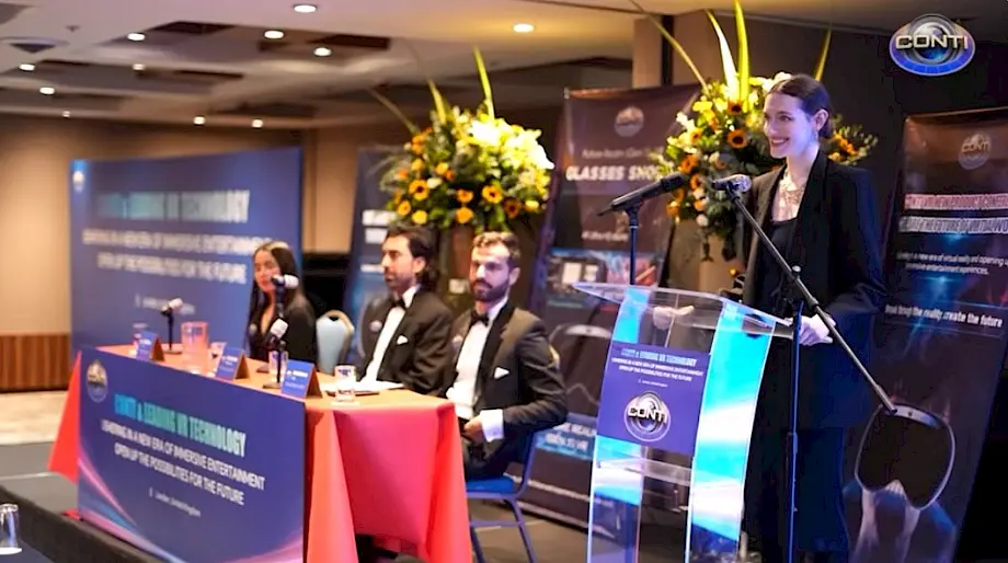 Video konferencije za novinare u Londonu koji je Conti objavio na svoim sajtu. Foto: BIRN
