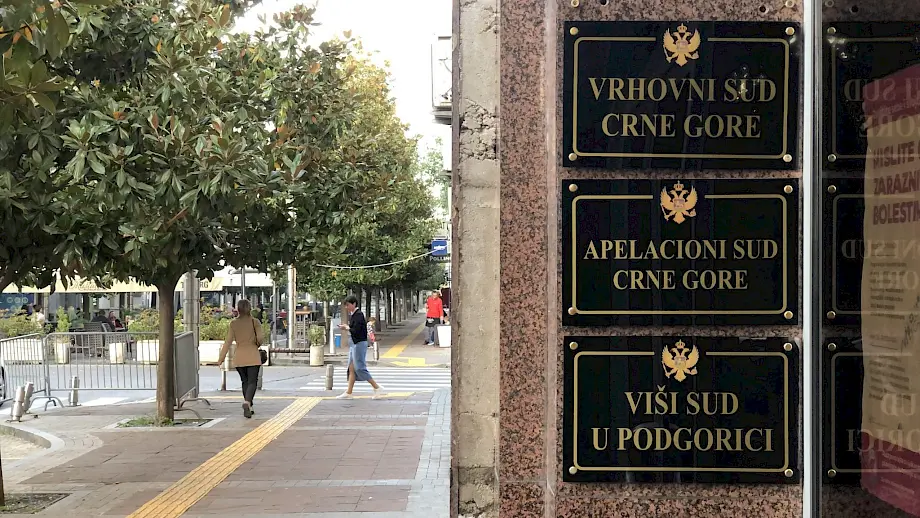 Sjedište Vrhovnog, Višeg i Apelacionog suda u Podgorici. Foto: BIRN/Samir Kajošević