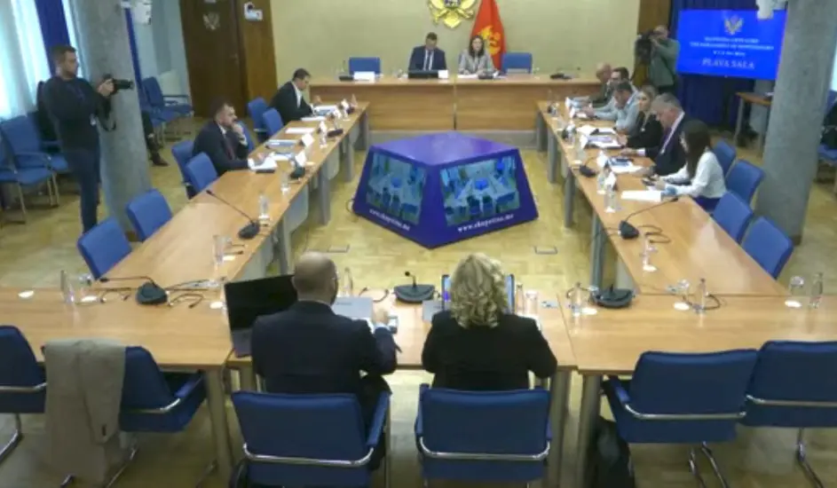 Sjednica Odbora za antikorupciju. Foto: Skupština Crna Gore/screenshot