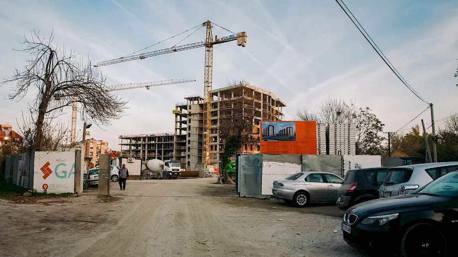 Gradilište kompanije "Galens Invest" u Novom Sadu. Foto: Teodor Kopicl
