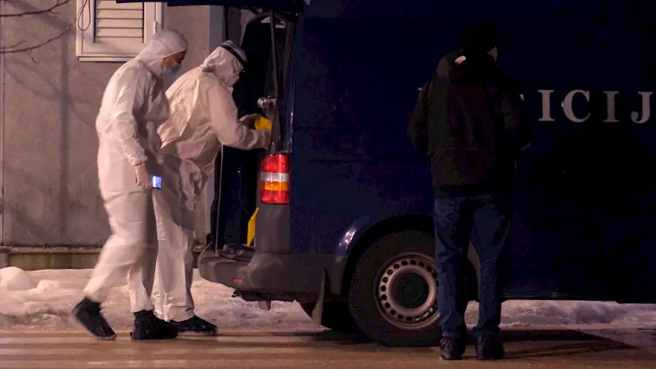 Policijski uviđaj nakon ubistva na Cetinju. Foto: EPA-EFE/STRINGER