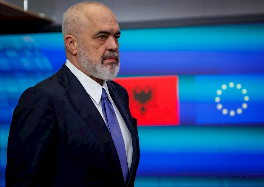 Albanski predsjednik Edi Rama. Foto: EPA-EFE/OLIVIER MATTHYS