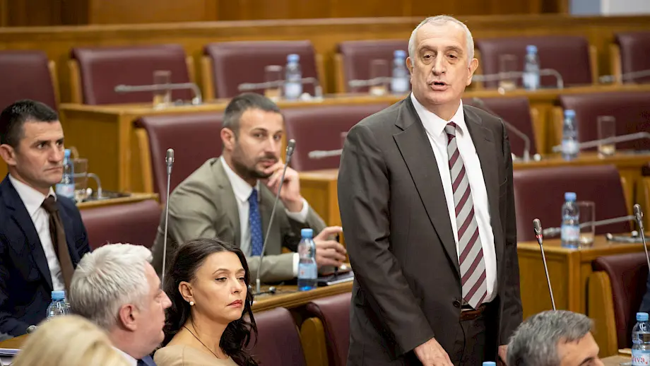 Bivši poslanik Demokratskog fronta Predrag Bulatović. Foto: Skupština Crne Gore