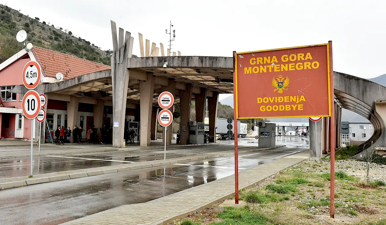 Granični prelaz Božaj u blizini Tuzi. Foto: Vlada Crne Gore