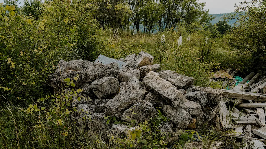 Ruševina džamije u Bukovici kod Pljevalja. Foto: Građanska alijansa