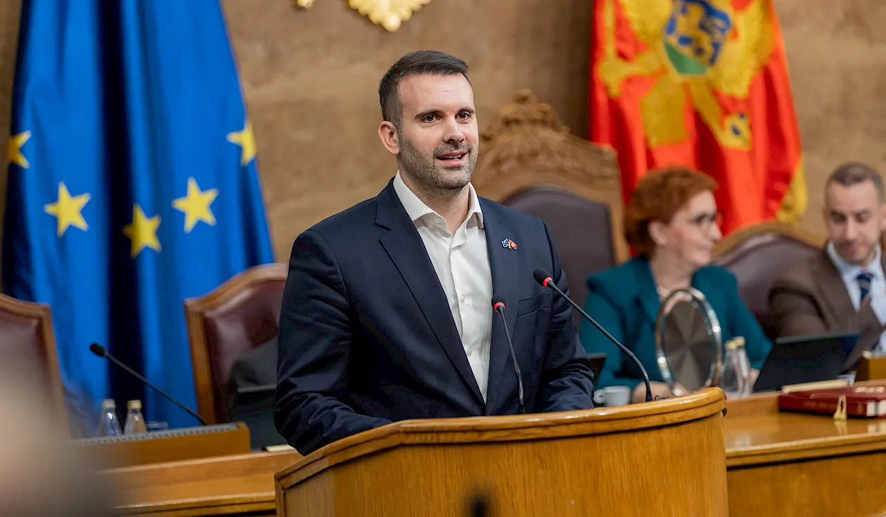 Premijer Milojko Spajić u Skupštini Crne Gore. Foto: Vlada Crne Gore