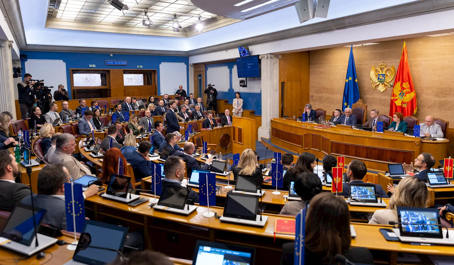 Sjednica Skupštine Crne Gore u Podgorici. Foto: Skupština Crne Gore