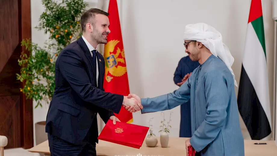 Potpisivanje Sporazuma o razvoju turizma i nekretnina između Crne Gore i UAE. Foto: Vlada Crne Gore