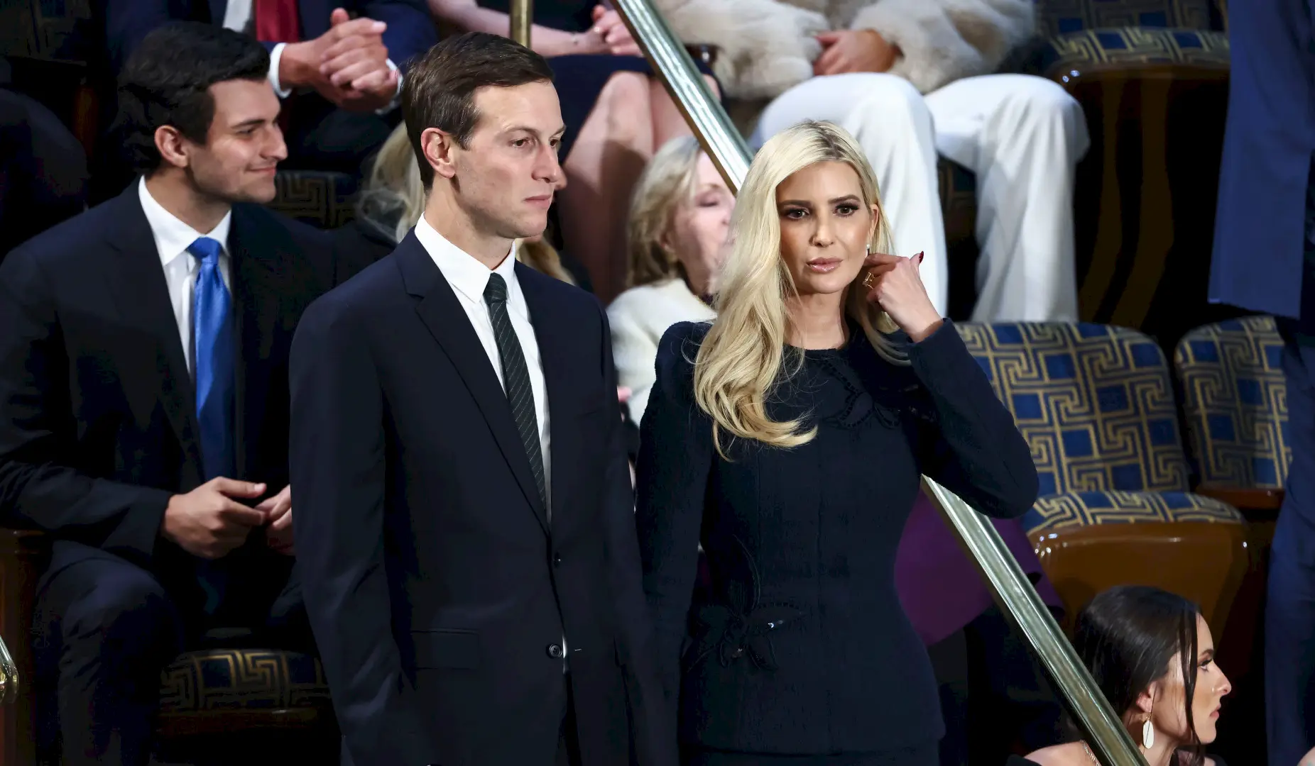 Džared Kušner i Ivanka Tramp. Foto: EPA/JIM LO SCALZO