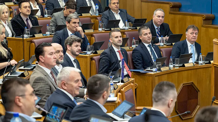 Predstavnici Vlade na sjednici Skupštine Crne Gore. Foto: Skupština Crne Gore