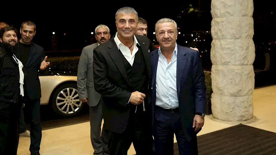 Turski biznismen Sedat Peker (L) i ruski biznismen Telman Ismailov (D) u Podgorici. Foto: Twitter/Sedat Peker